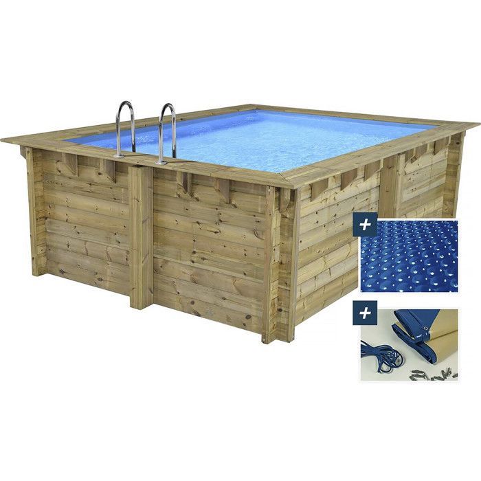 Piscine bois rectangle 