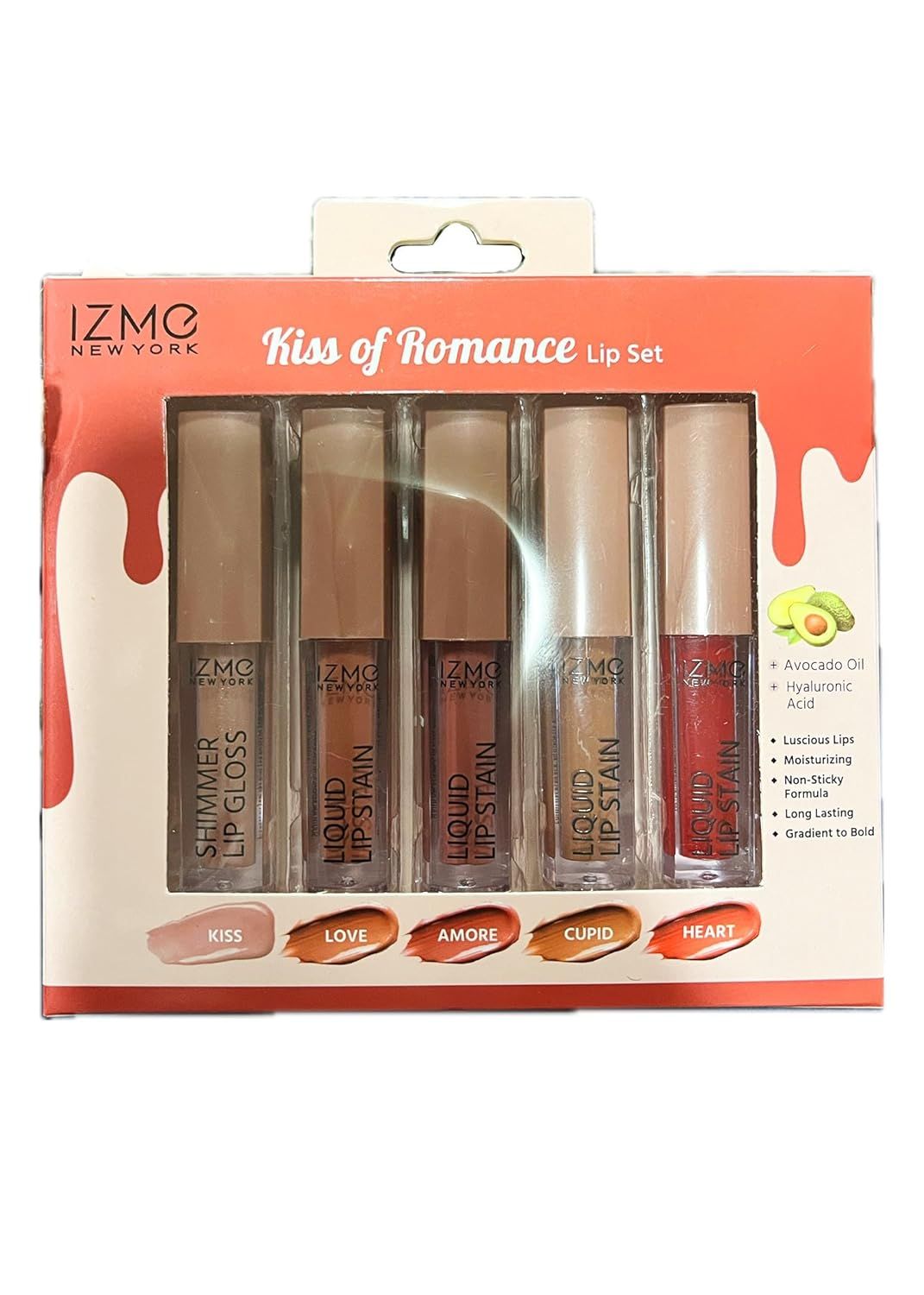 Sada tekutých rúžov Kiss of Romance Tekuté rúže