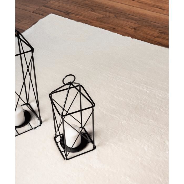 Tapis de Salon - The Carpet Loft - Crème 240x340 - Poil Ras - Antidérapant - Oeko-Tex