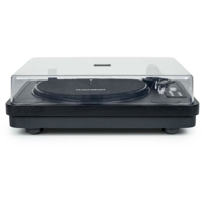 Giradischi Bluetooth - THOMSON - TT650BT - Registrazione USB - 2 altoparlanti - Nero