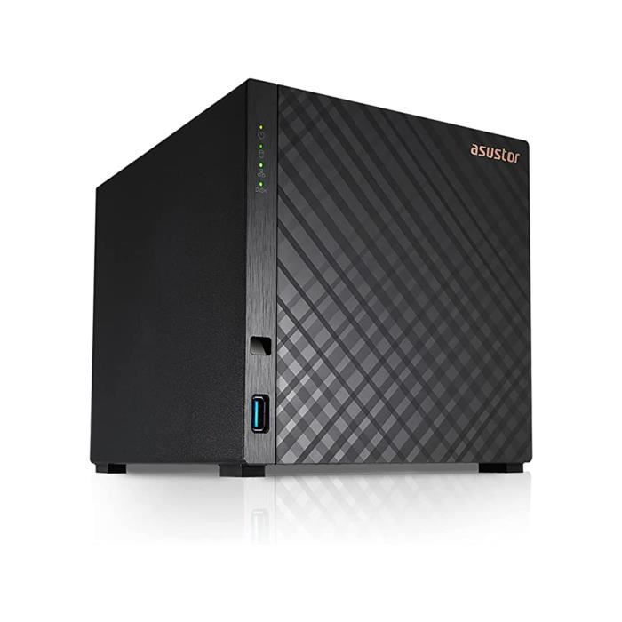 Server NAS - ASUSTOR - AS1104T - 4 alloggiamenti - Gigabit Ethernet - Realtek RTD1296 1.4GHz