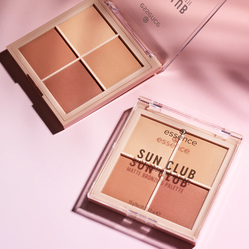 bronzujúca paleta essence Sun Club s matným finišom