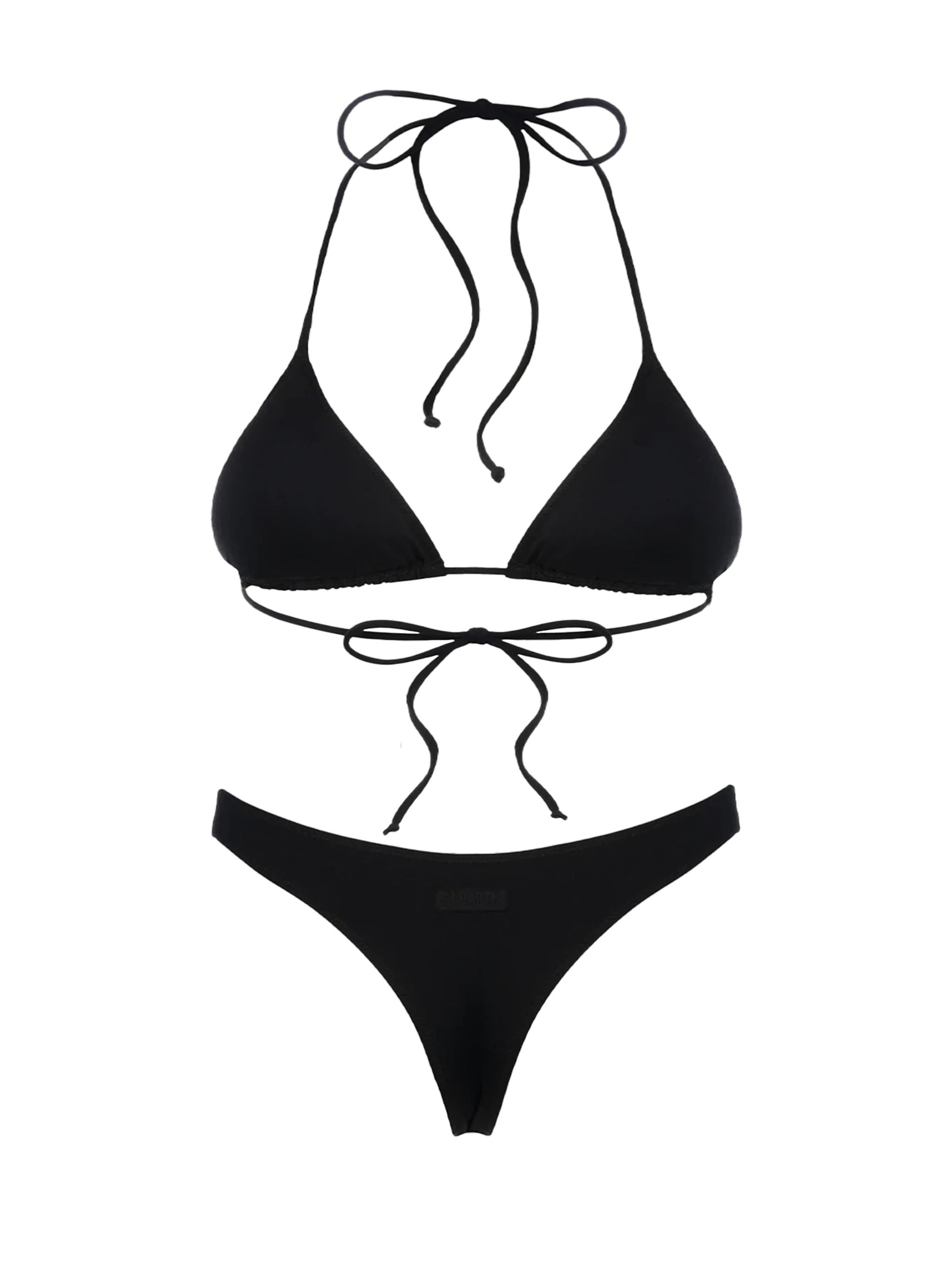 Leah Naomi damesbikini met zwarte driehoekige rand