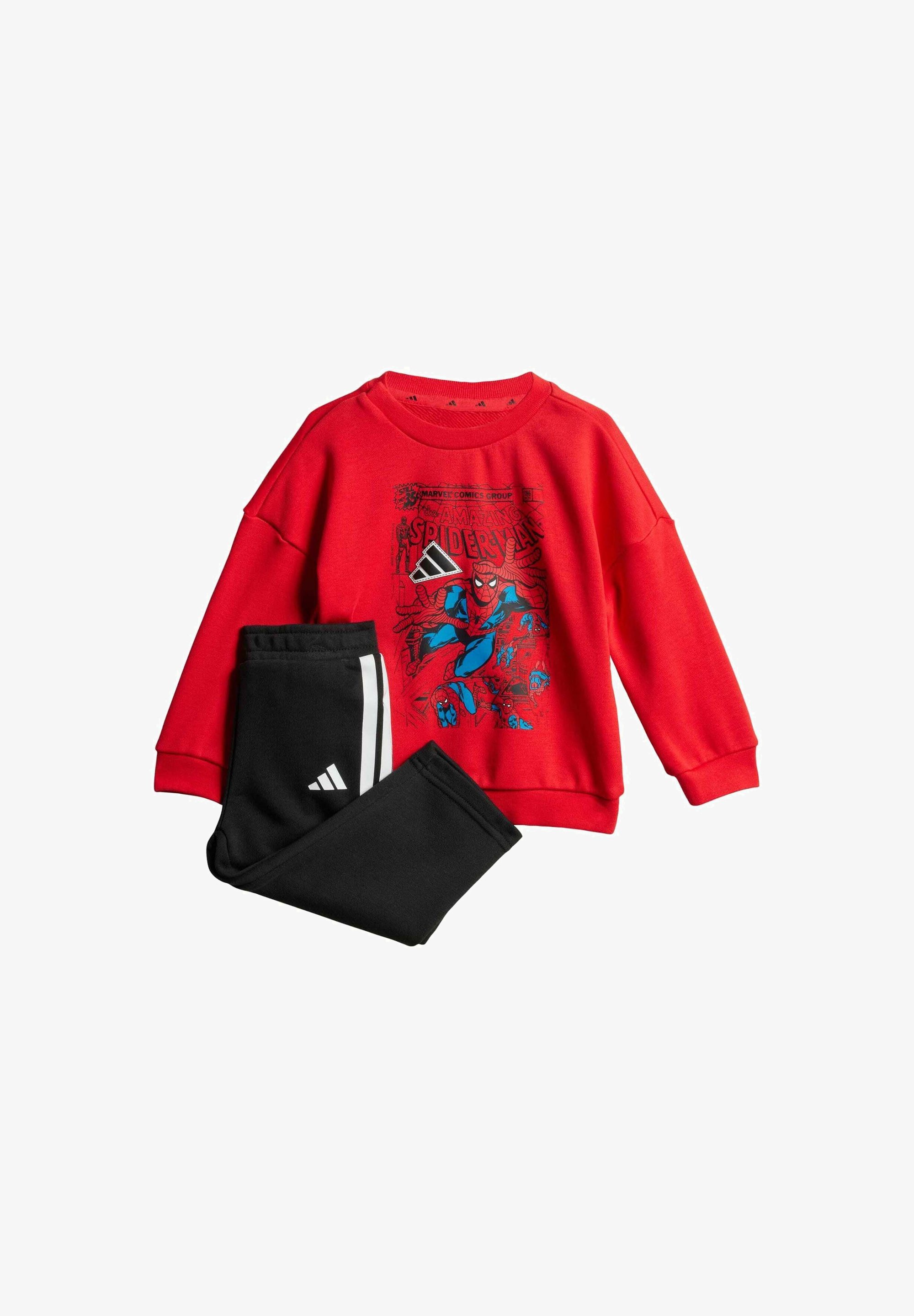 adidas Sportswear MARVEL SPIDER-MAN JOGGER SET - Tepláková súprava - čisto rubínovo biela