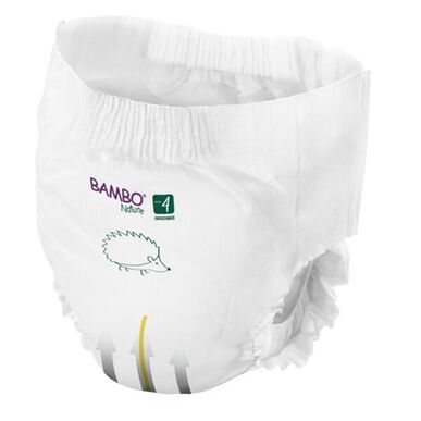Pañales tipo pantalón Bambo Nature para niños y niñas, ropa interior ecológica T4, 7-14 kg, 20 unidades.