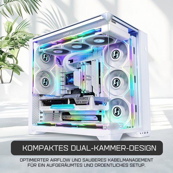 Capa para Lian Li - O11 Vision Compact - Branca - Compacta - Design elegante