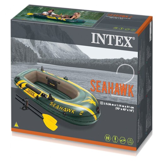 Intex Seahawk 2 oppustelig båd og årer