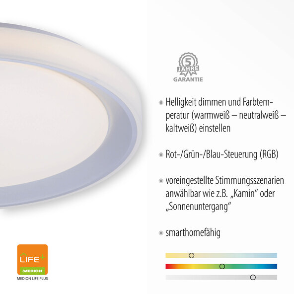 LED-plafondlamp LOLAsmart Leni