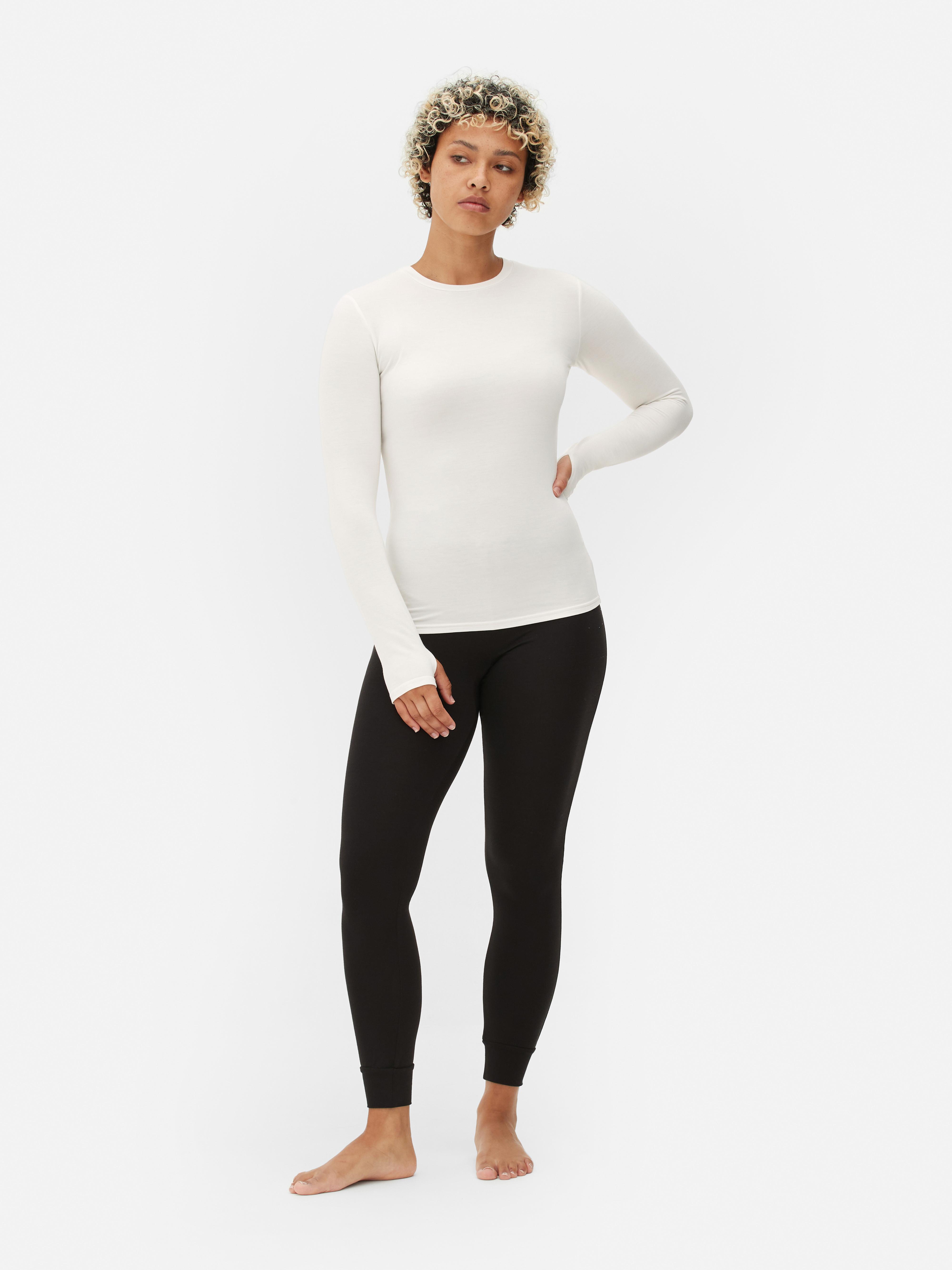 Langärmliges Thermoshirt Warmes, langärmliges Thermoshirt mit figurbetonter Passform