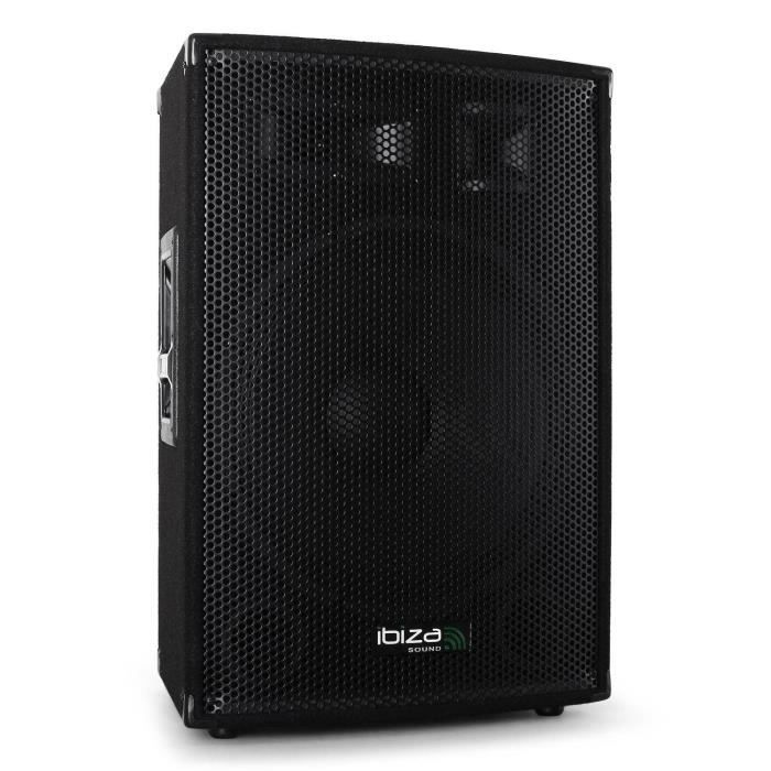 DJ Sound System Package: DISCO15B Bass Reflex CLUSTER Speakers 2x700W + MyDj AX 2000W PRO Amplifier