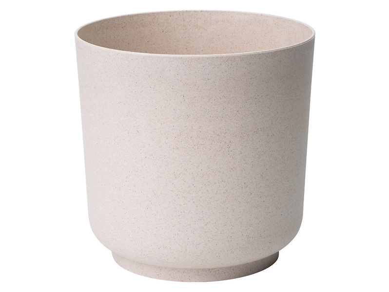 Donica Eco z włóknami drzewnymi 15 cm biała