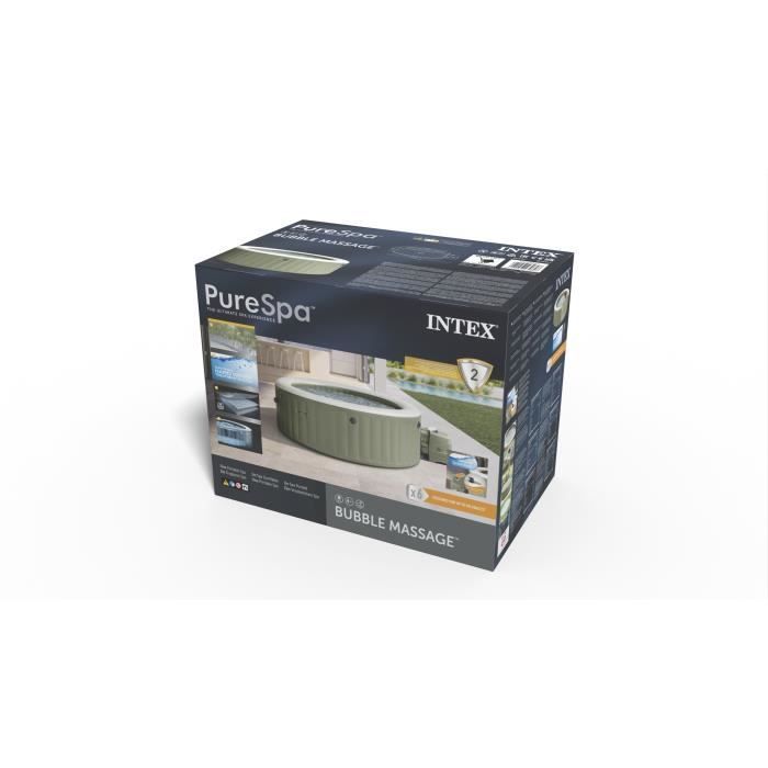 INTEX Inflatable Spa - Olive - 216 x 216 x 71 cm - 6 Person - Square - 28428NP
