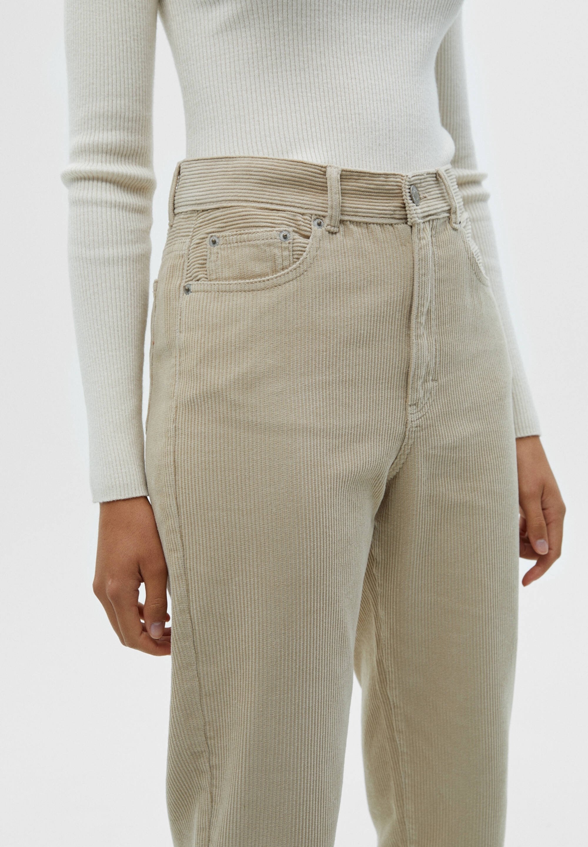 PULL&BEAR Broek - beige