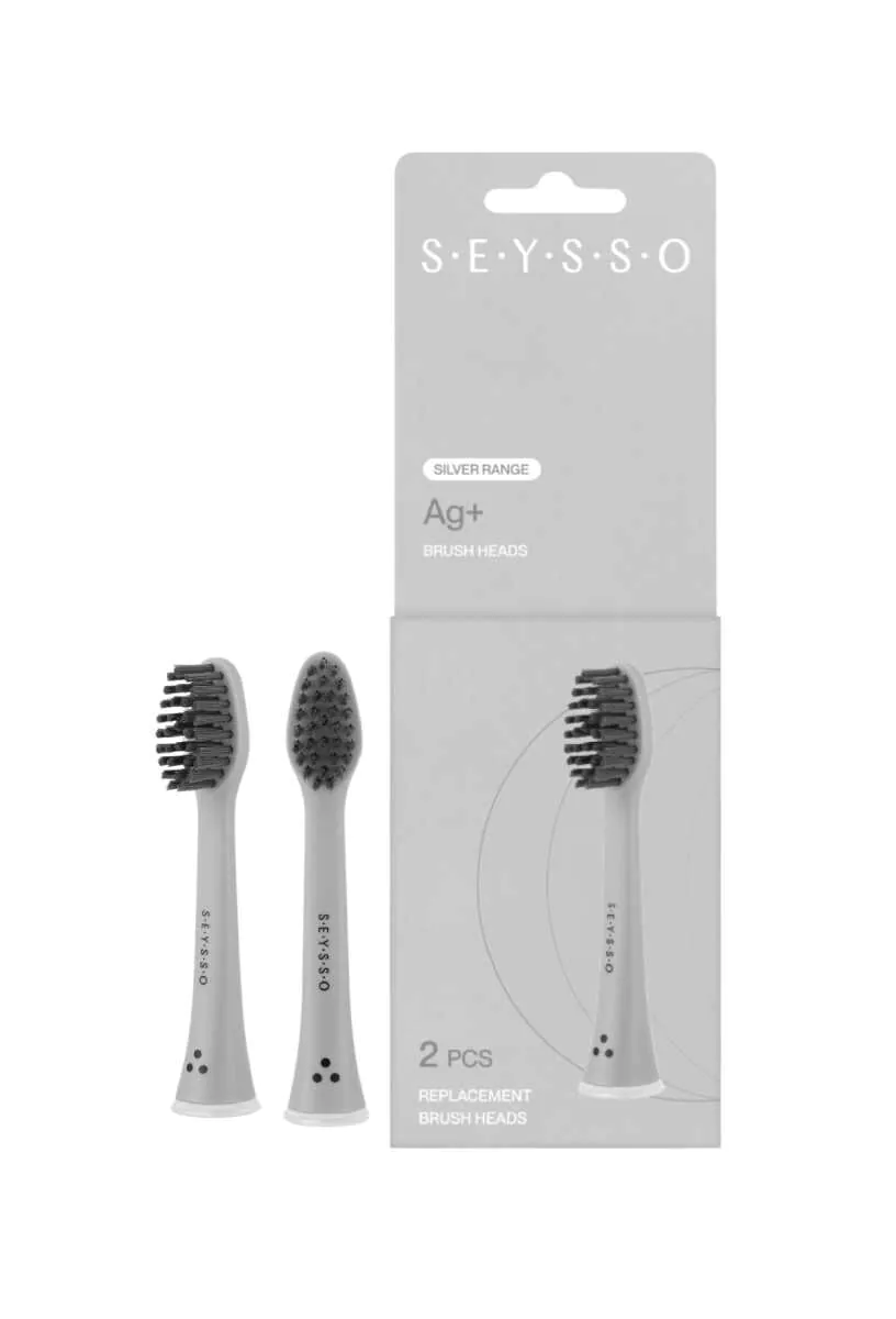 Seysso Ag+ Silver - Końcówki do szczotezki sonicznej2 szt.