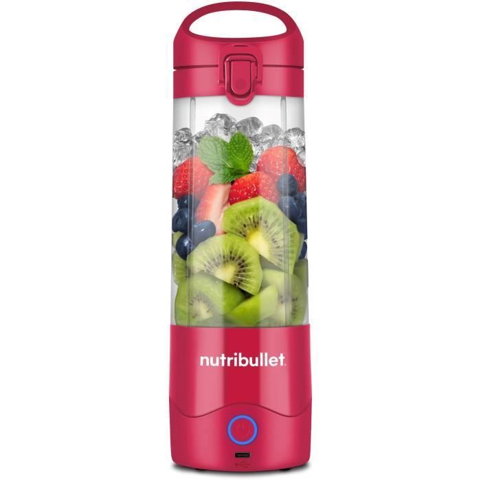 Draagbare blender - NUTRIBULLET - NBP003MA - 100 W - 475 ml beker - BPA-vrij - Magenta