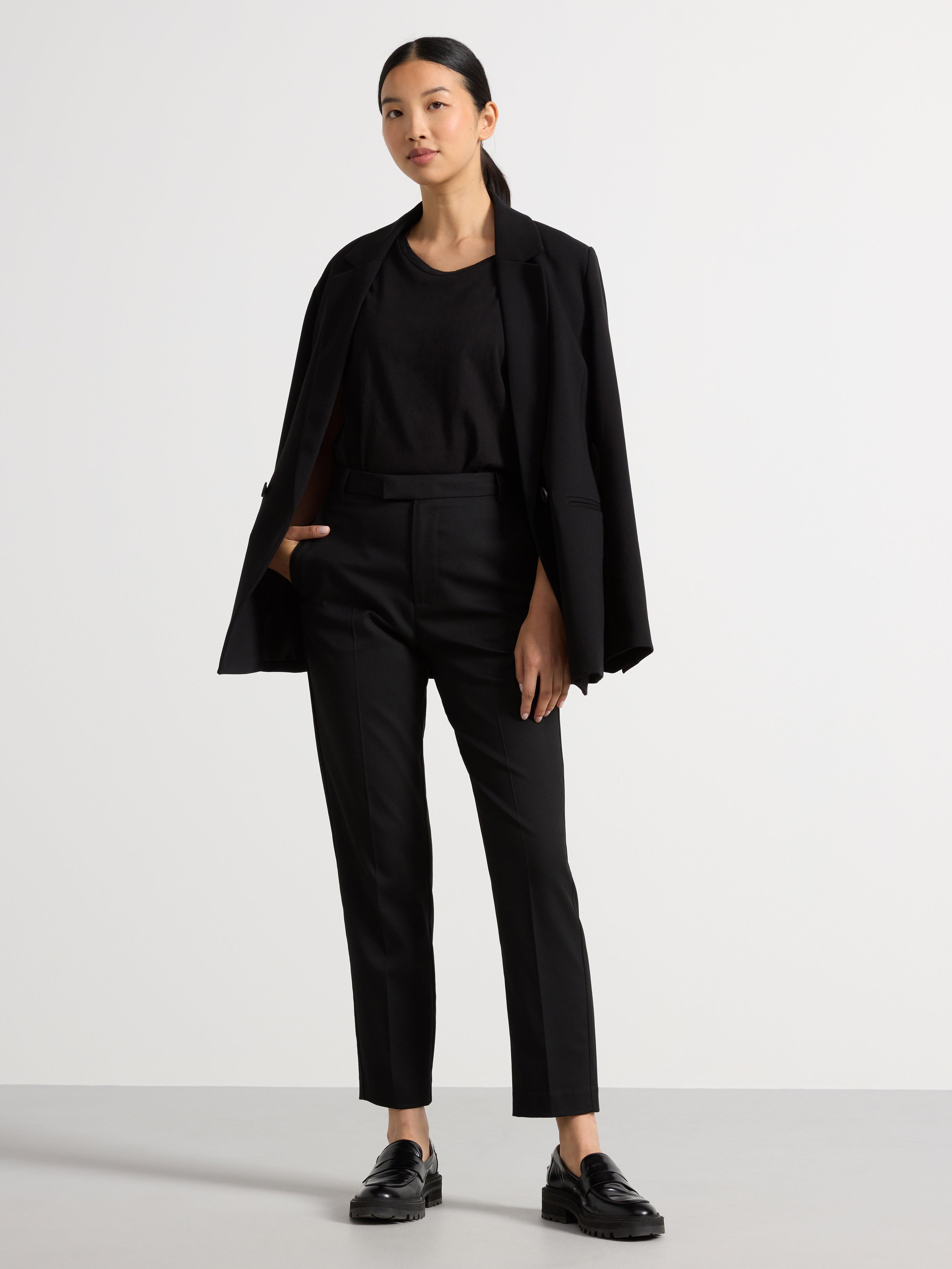 Pantalones cortos POLLY croppade negros