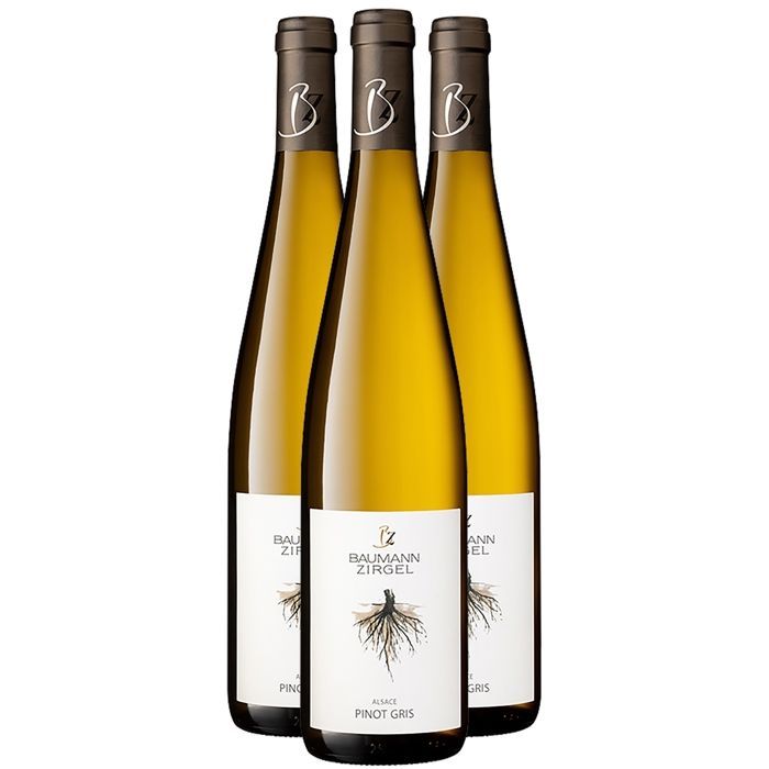 Domaine Baumann-Zirgel Alsace Pinot Gris 2022 - Vin Blanc d' Alsace (3x75cl)