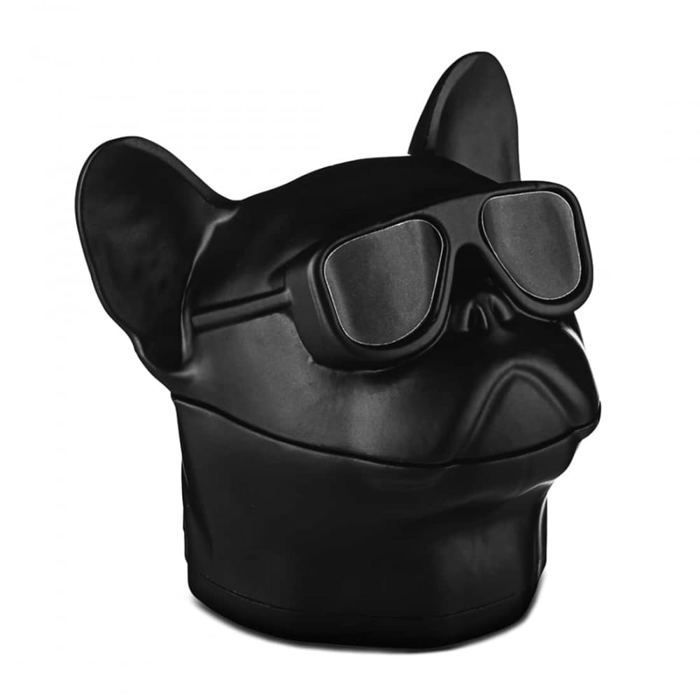grinder tête de chien noir mat