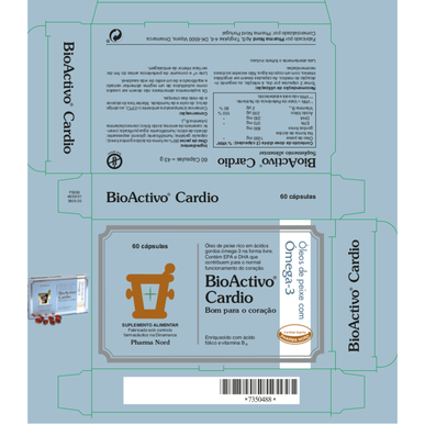 Bioaktivni omega-3 kardio prehranski dodatek 60 kapsul