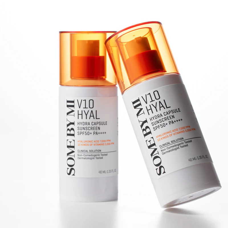 Some By Mi V10 Hyal Hydra Capsule aurinkosuojavoide herkälle ja intoleranssille iholle SPF 50+