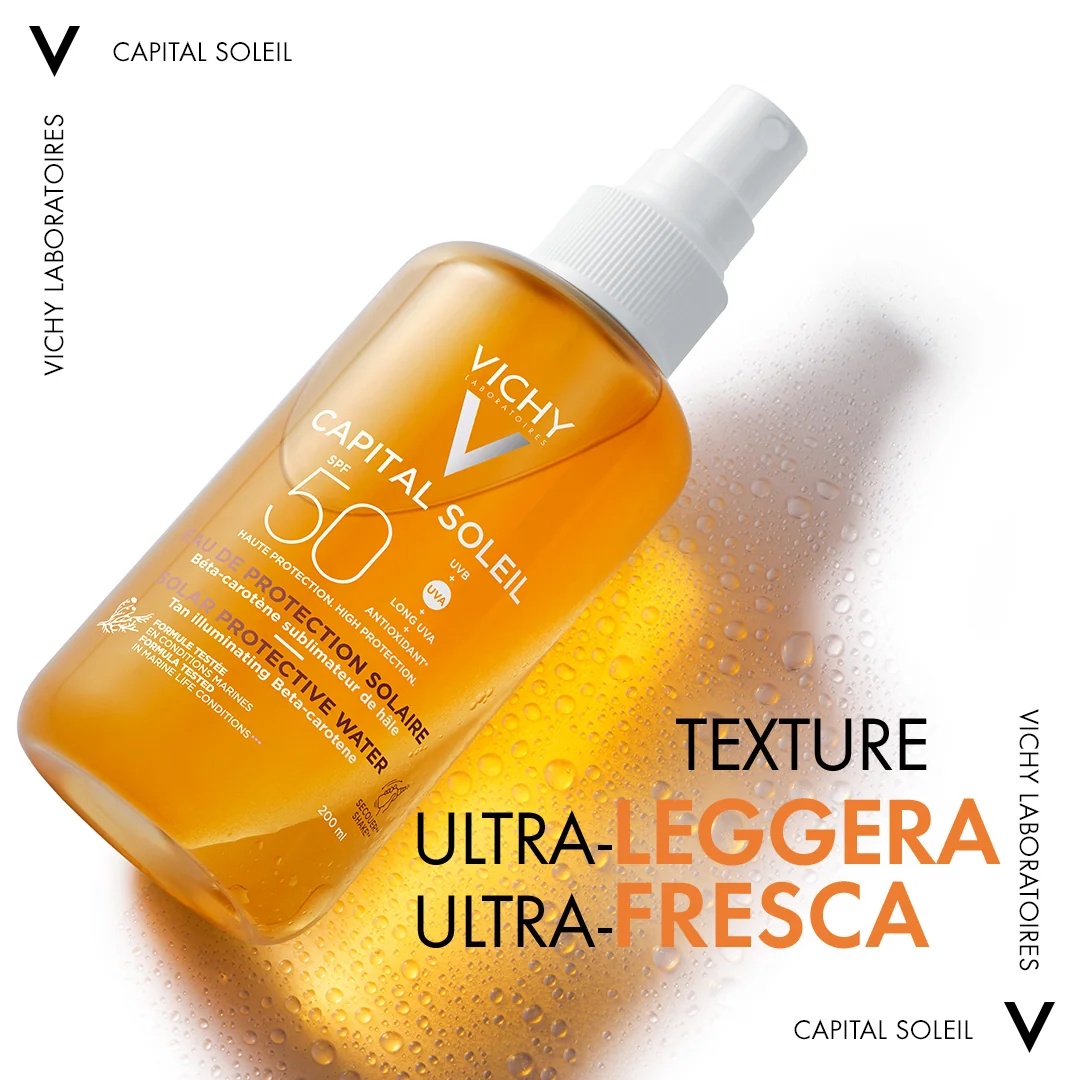 VICHY Vichy Capital Soleil Zonnebrandcrème SPF 50 200 ml Beschermt en intensiveert de bruine teint
