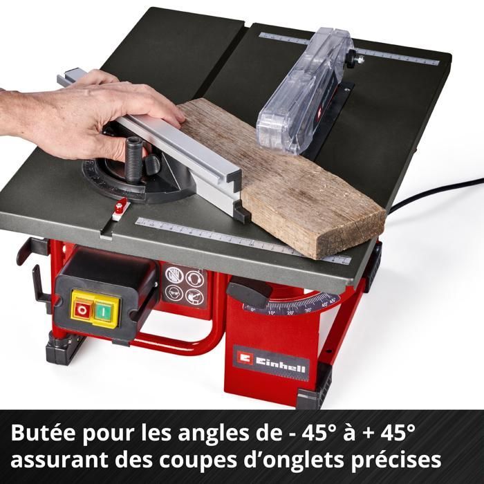 Einhell TC-TS 8 I Table Saw (800 W, 45 mm cutting height, 200 mm blade)