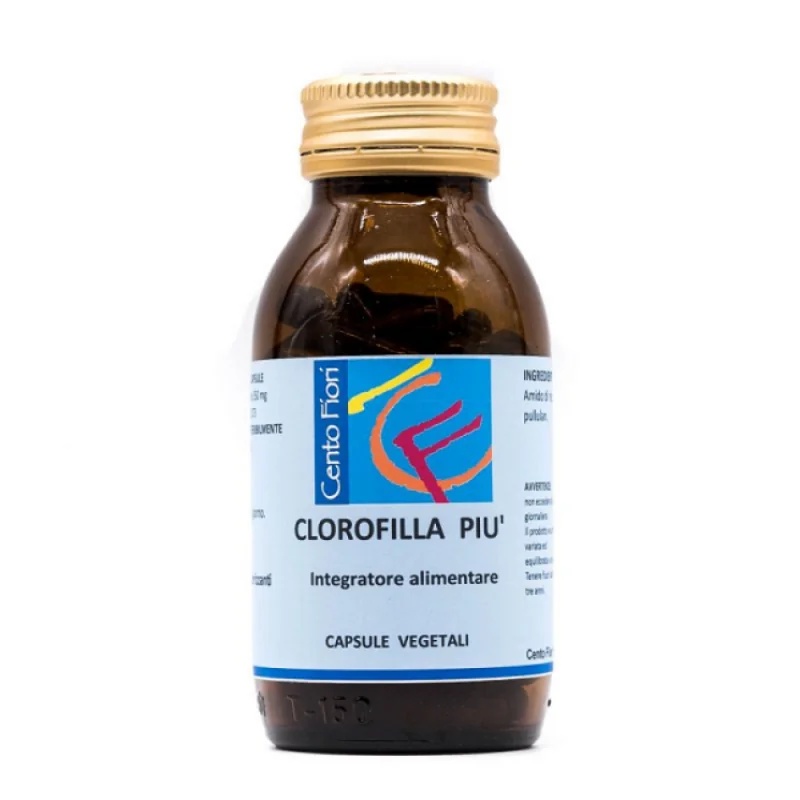 CEM FLORES Clorofila Plus 100 cápsulas vegetais