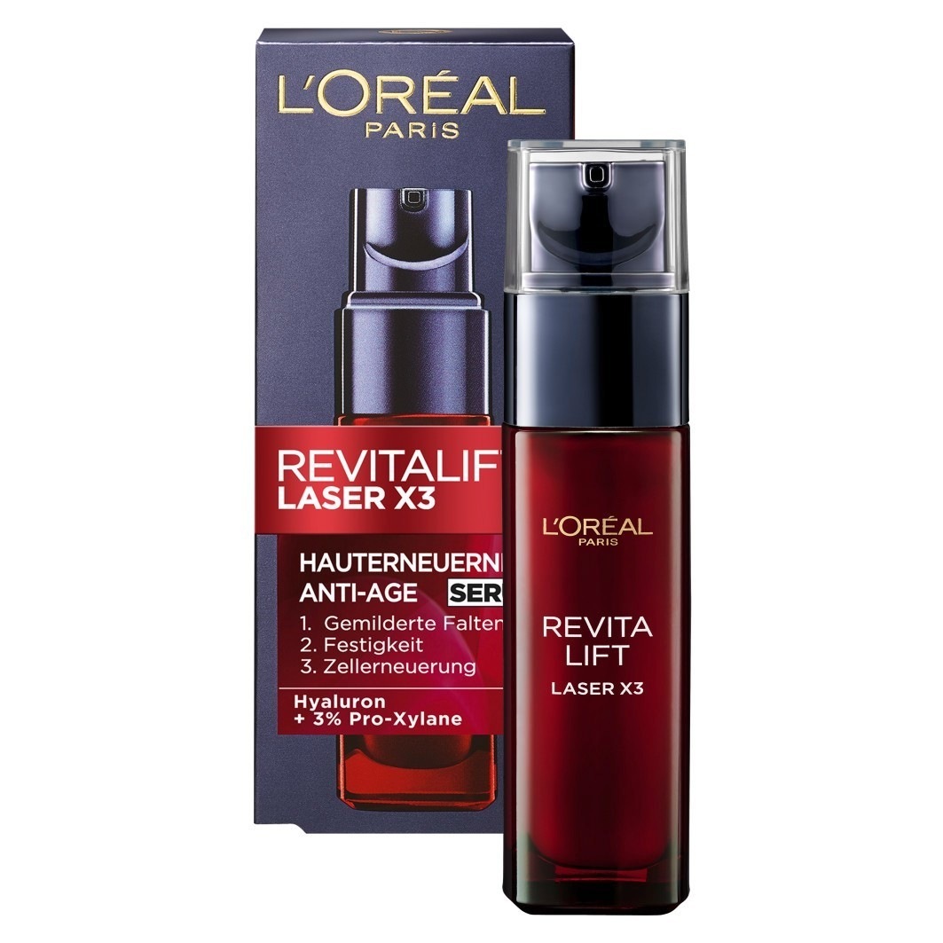 „L'Oréal Paris“ senėjimą stabdantis serumas „Revitalift“ „Revitalift Laser X3“ senėjimą stabdantis serumas – 30 ml