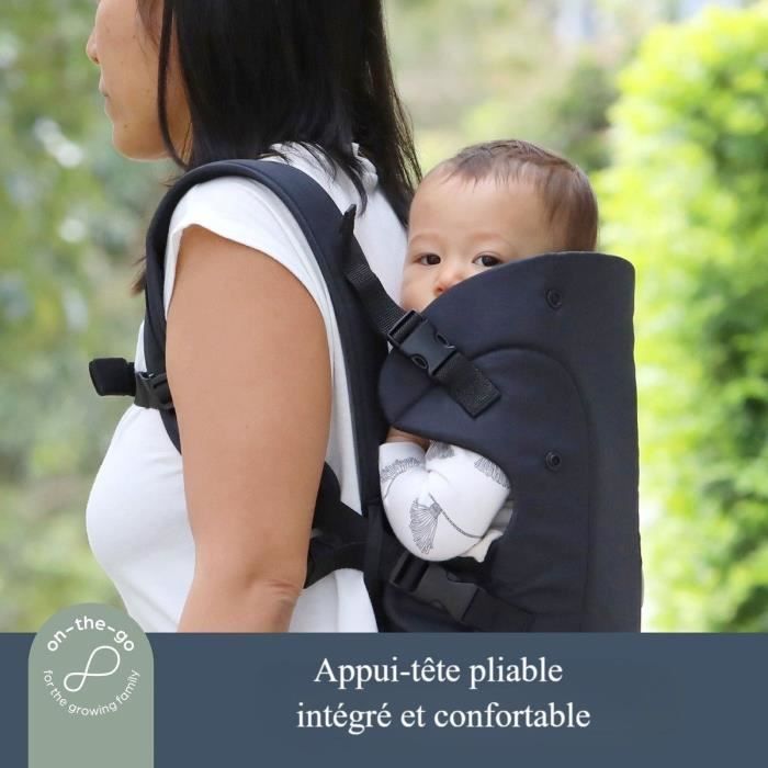Adjustable 3-in-1 Baby Carrier - DREAMBABY - JOURNEY - Comfortable and Versatile - Newborn to Child up to 15 kg - Black
