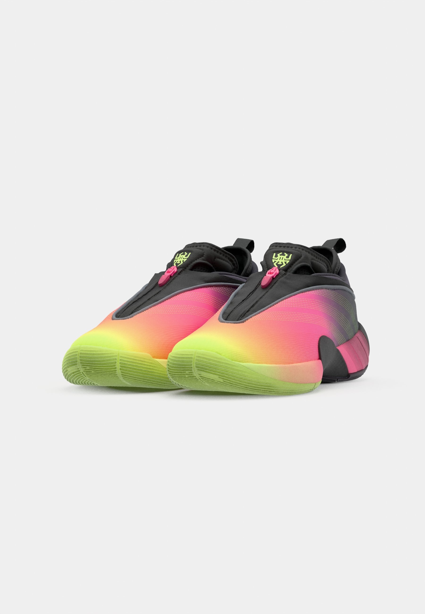 adidas Performance DON ISSUE 7 - Basketbalschoenen - aurora zwart/lucid pink/hi res geel