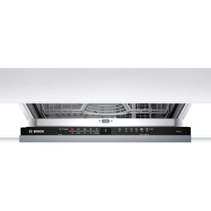 Lave-vaisselle tout intégrable BOSCH SMV2ITX18E SER2 - 12 couverts - L60cm - Noir - Induction - 48dB
