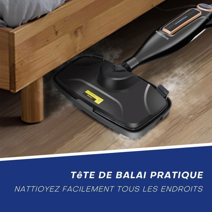 Steam Mop - KOTICIDSIN - 12 in 1 - 1250W - 330 ml - Eliminates 99.9% of Viruses and Bacteria