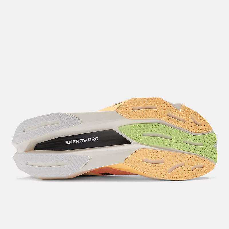 Tênis FuelCell SuperComp Elite v4 Masculino – Branco com detalhes em Verde Limão e Manga Vibrante