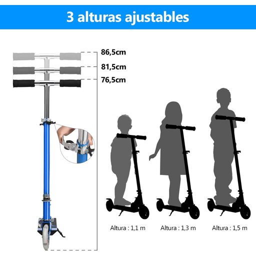 Costway sklopivi aluminijski skuter s podesivom visinom i 2 kotača