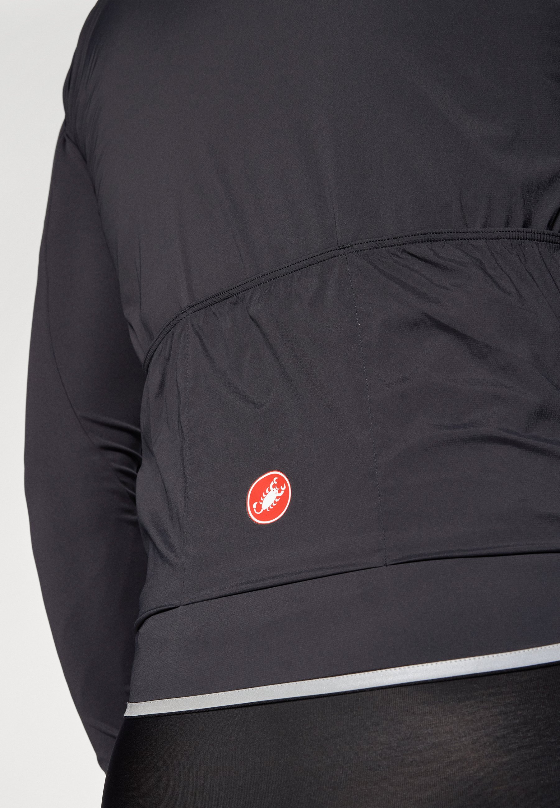 Castelli FLY DIRECT Radtrikot - Hellschwarz/Dunkelgrau