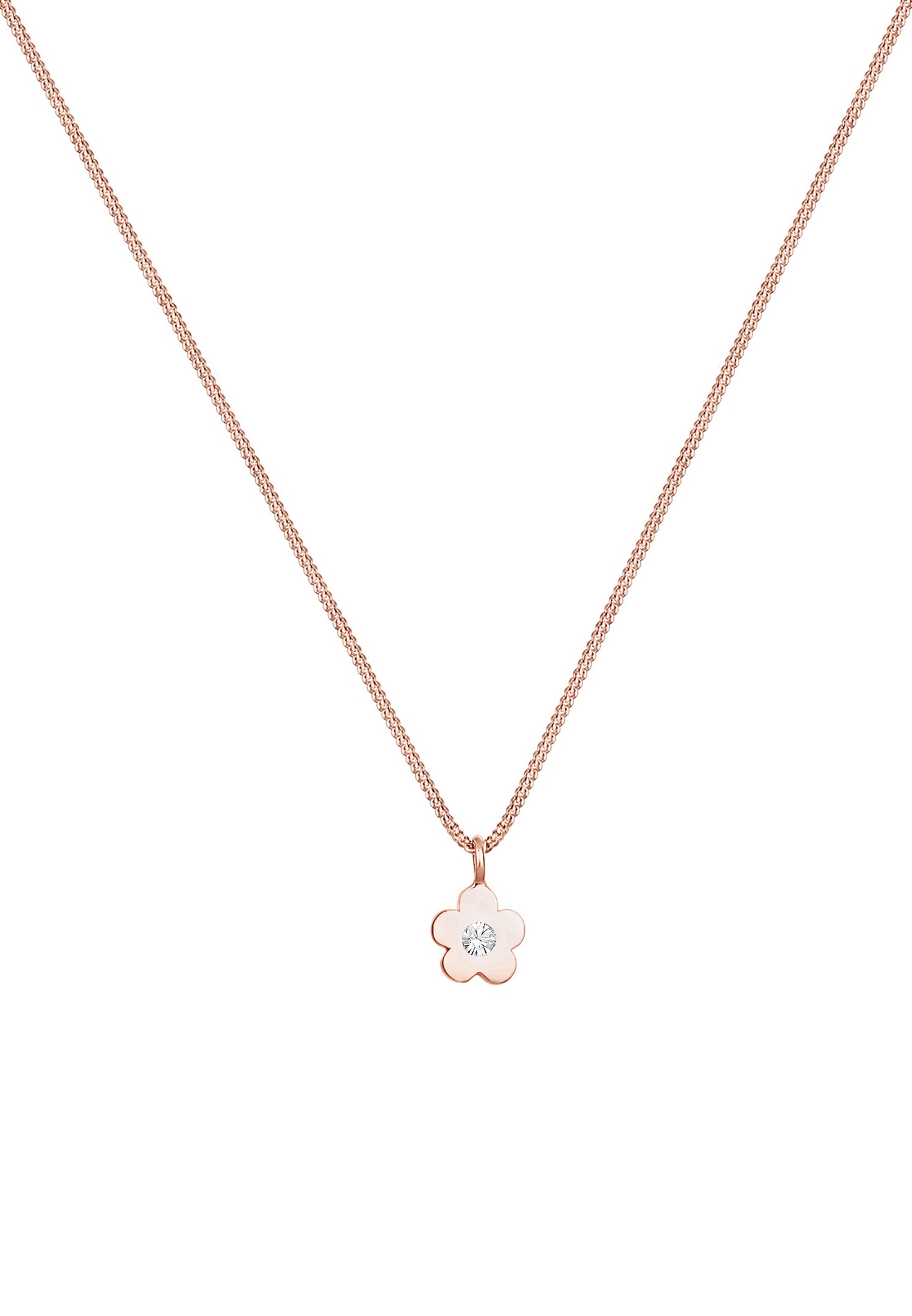 Elli Pendentif fleur d'enfant avec cristaux en 925/1000 argent massif