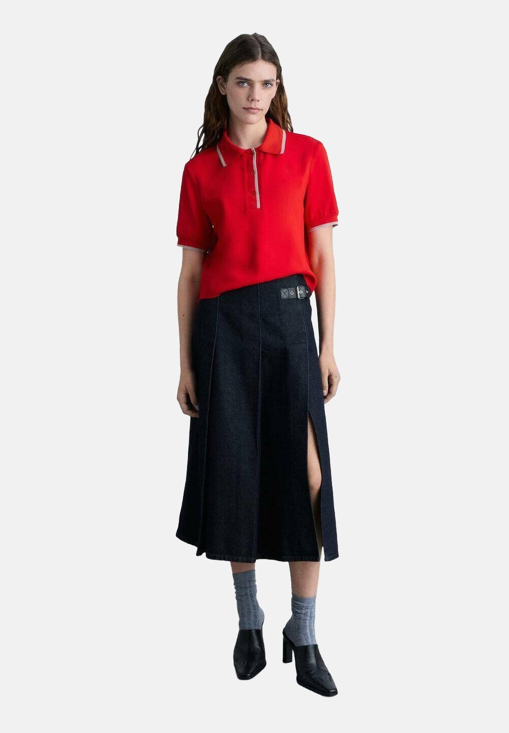 Mango poloshirt - rood