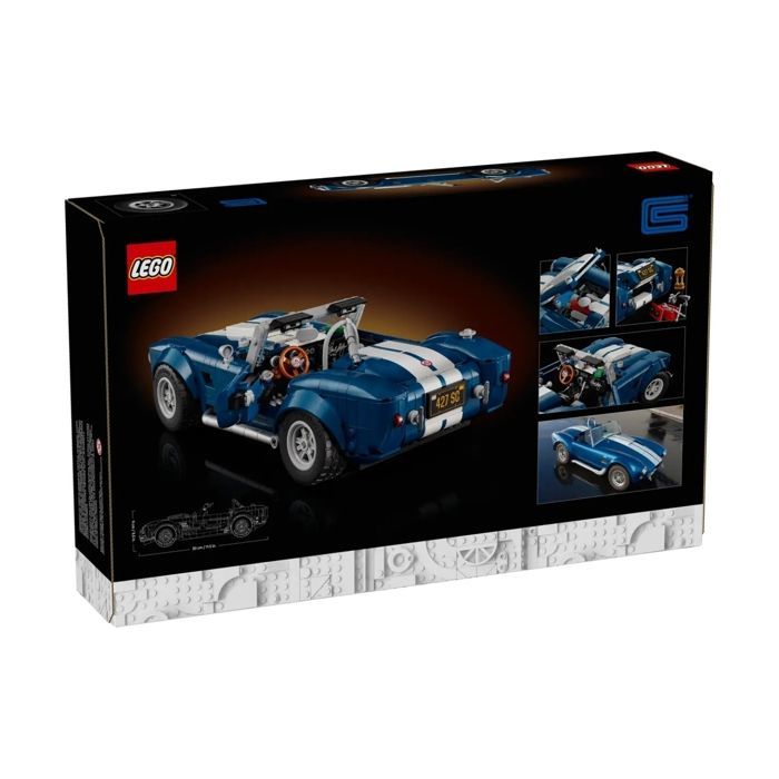 Maquette de voiture ancienne - LEGO - 10357 - Shelby Cobra 427 S/C - Modèle pour adultes - Multicolore