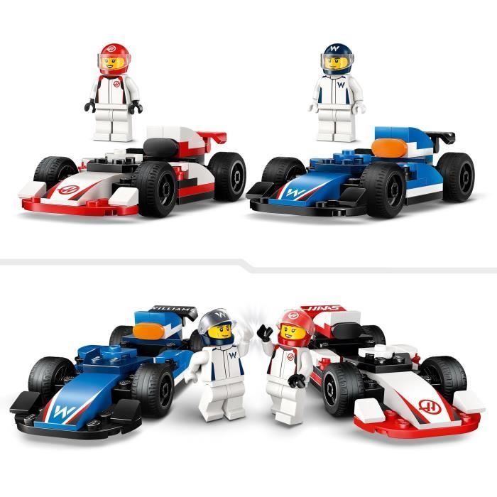 LEGO City 60464 Williams Racing en Haas F1 Formule 1-racewagens - Speelgoed voor kinderen vanaf 4 jaar