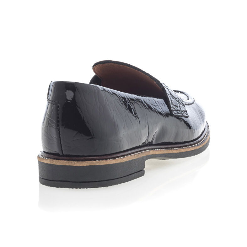Svarte loafers/båtsko til dame