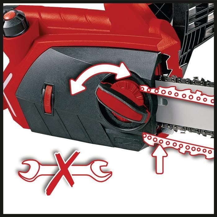 Einhell GE-EC 2240 elektrische kettingzaag (2200 W, 37,5 cm zaaglengte, Oregon geleiderail en ketting, softstart)