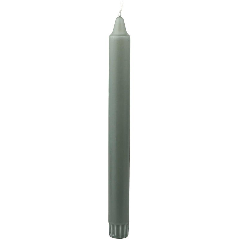 Bougie Vie Eco Crown, lot de 8, 24 cm, vert antique écologique