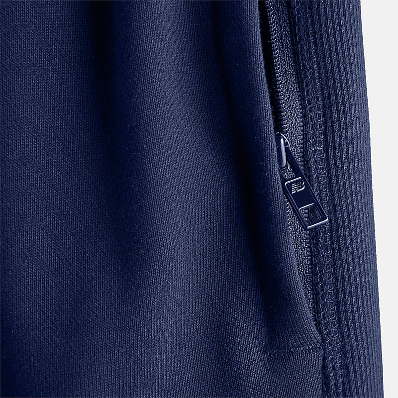 Calça masculina de sarja com corte reto de 28 polegadas - NB Azul Marinho