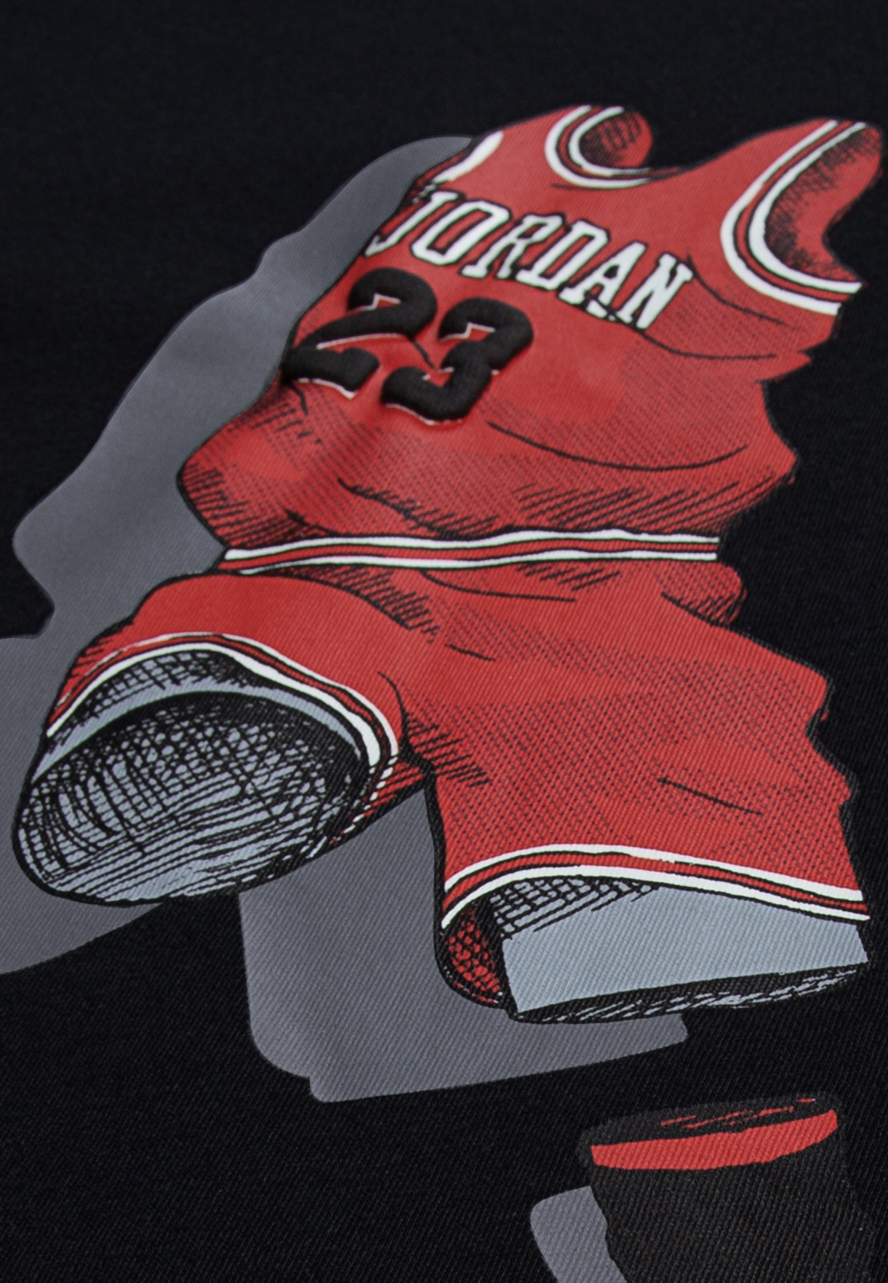 Jordan GHOST MAN TEE - Koszulka z nadrukiem - czarna