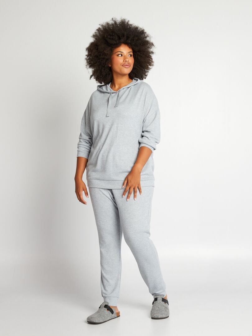 Camiseta de pijama de malha macia - Moletom - AZUL