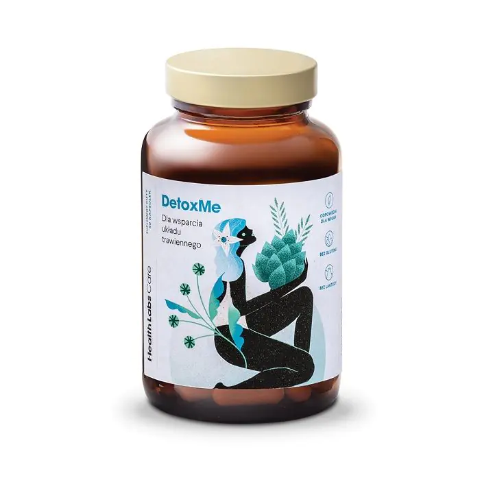 Health Labs Care DetoxMe Suplement diety wspomagający przewód pokarmowy Kapsułki
