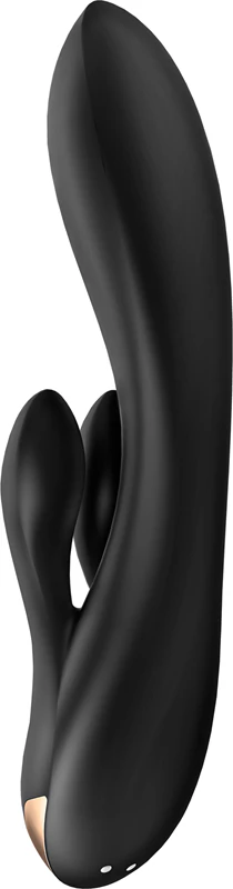 Satisfyer Double Flex -vibraattori klitoriksen stimulaattorilla