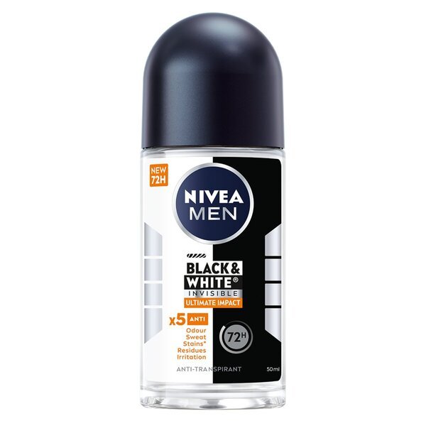 NIVEA Men Black & White Invisible Ultimate Impact antiperspirantni roler<br>50 ml