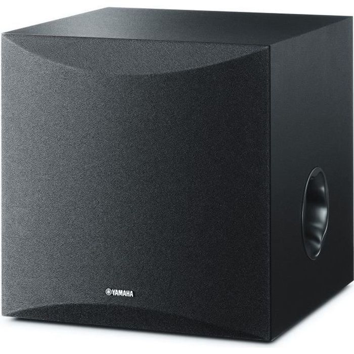 YAMAHA NS-SW050BL compact subwoofer - 20cm woofer - 100W - Yamaha Twisted Flare Port technology - Black