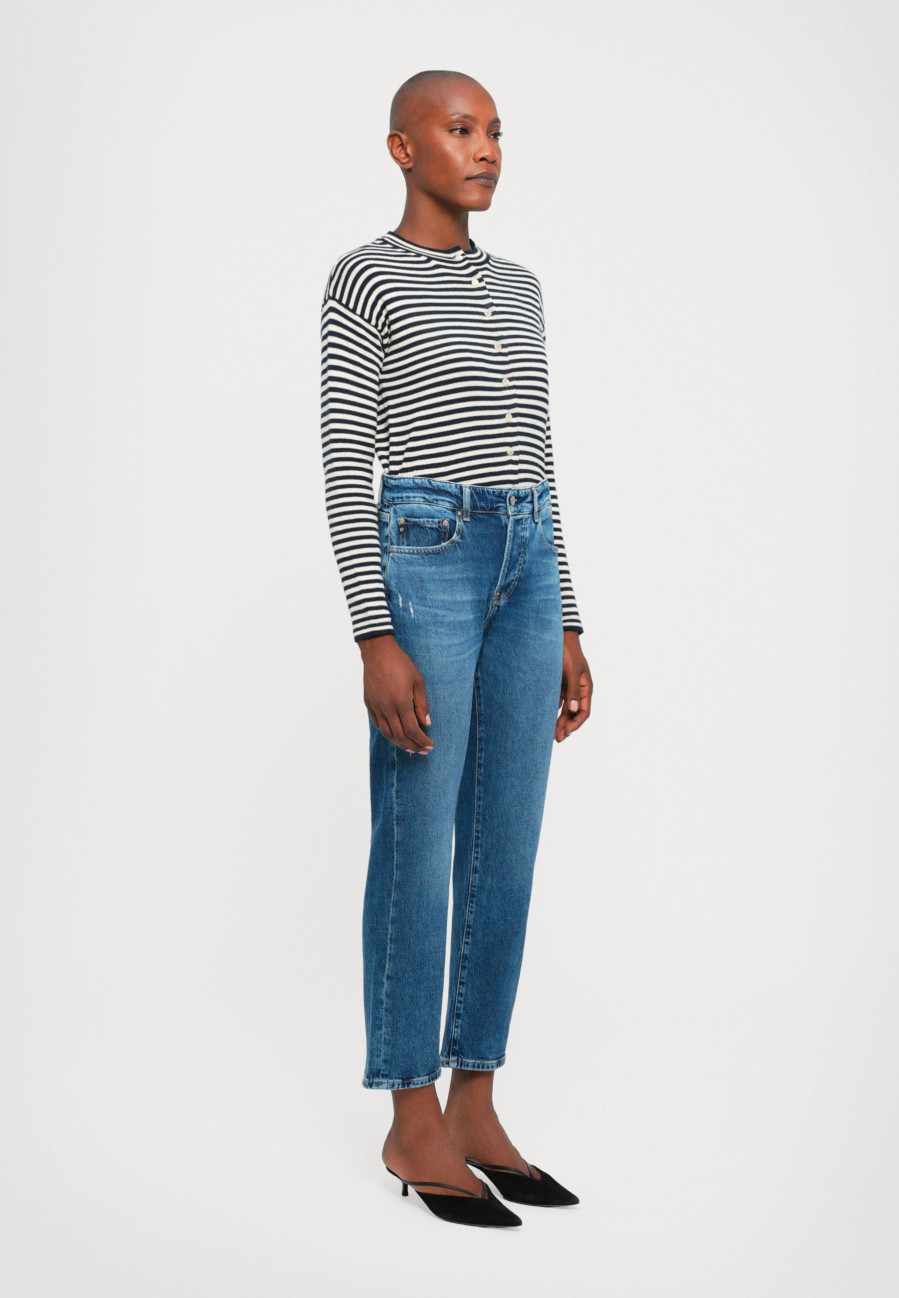 AG Jeans AMERICAN MID RISE - Jeans med rette ben - black